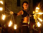 il fuoco che gira al Bascherdeis 2010