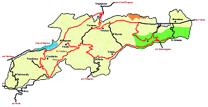cartina comune di Vernasca