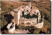Veduta dall'alto del borgo fortificato